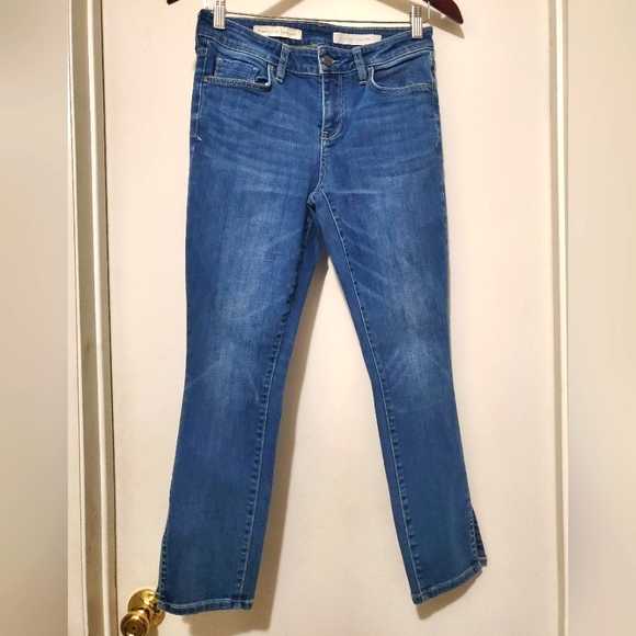 Pilcro and the Letterpress STET Slim Crop Slit Jeans Sz 28 - Picture 1 of 9
